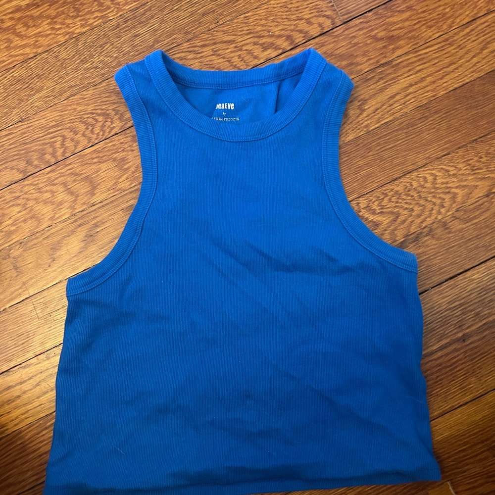 Maeve x Anthropologie Blue Tank Top